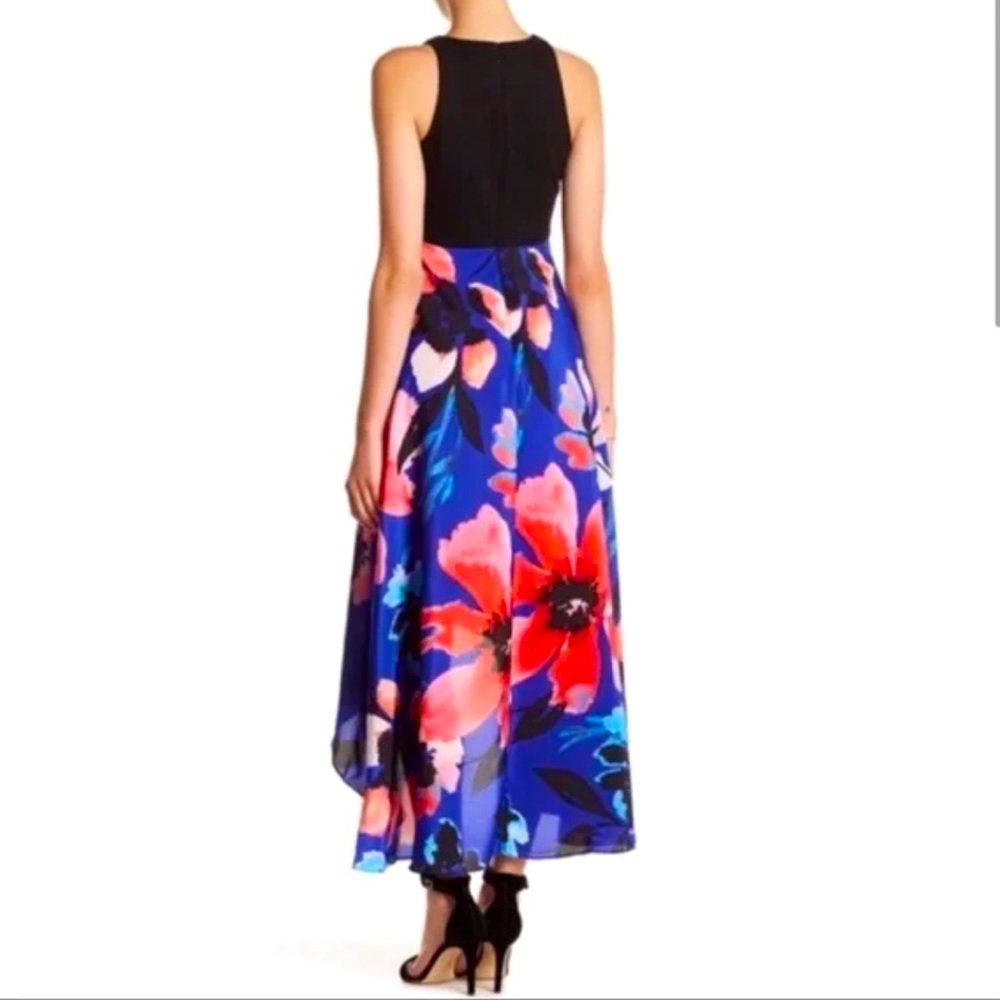 Vince Camuto High Low Maxi Sleeveless Floral Print Dress - Picture 2 of 7